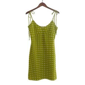 Levi’s Gem Floral Lime Green Slip Dress Sz L